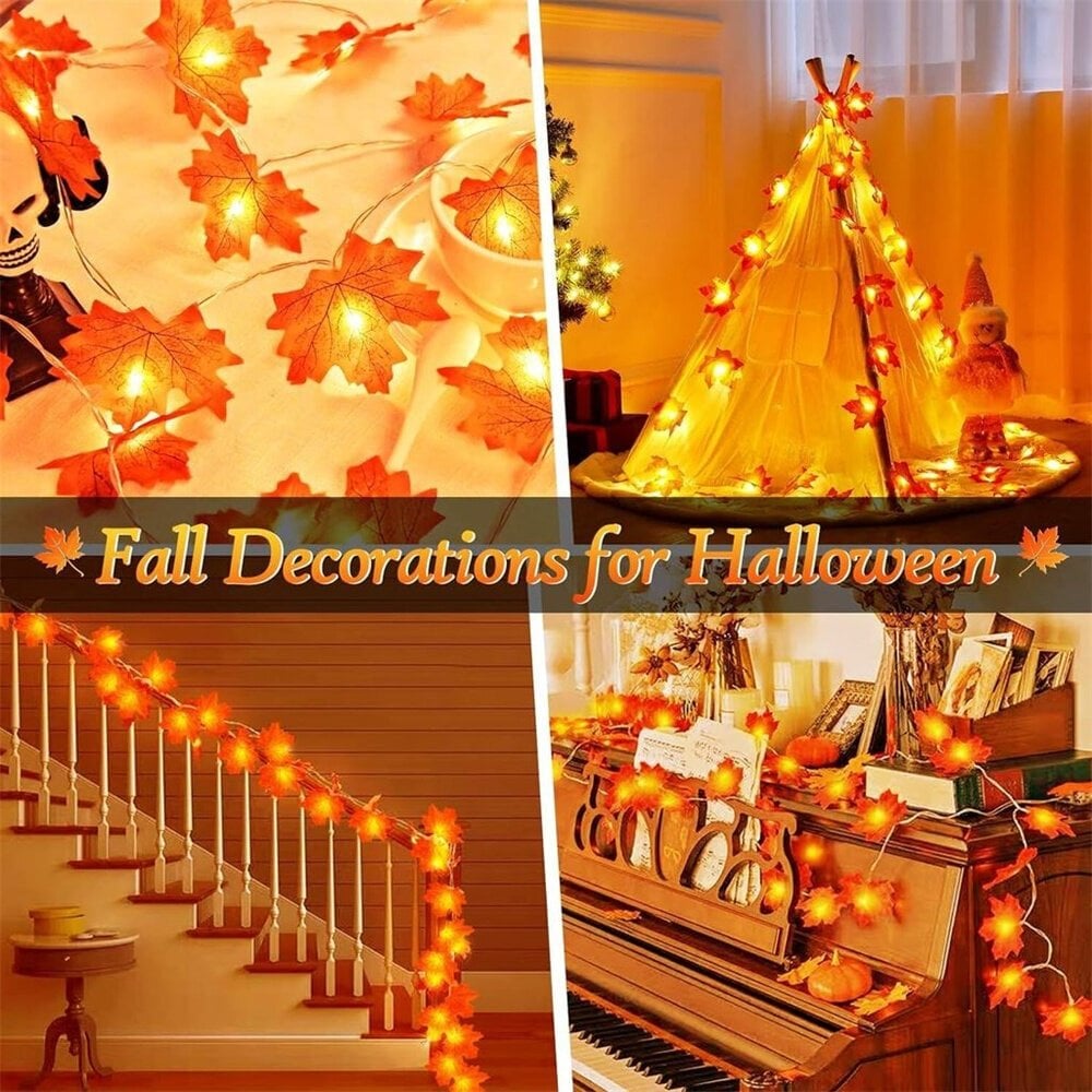 Halloween koristeet Syksy seppele, Syksy Vaahteranlehti Fairy Light 3m 20 LED, Syksy seppele, Syksy, Kiitospäivä, Joulu, Ulkokoristeet hinta ja tiedot | Juhlakoristeet | hobbyhall.fi