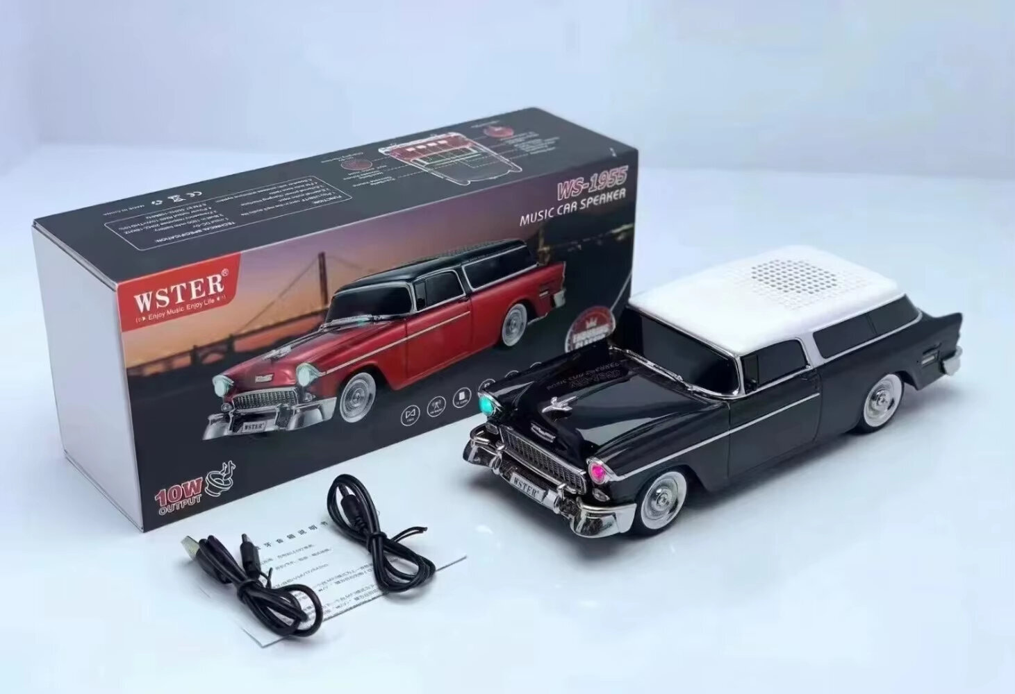 Bluetooth-kaiutin + FM-radio Chevrolet Bel Air USB TF 10W bassokaiutin hinta ja tiedot | Kaiuttimet | hobbyhall.fi