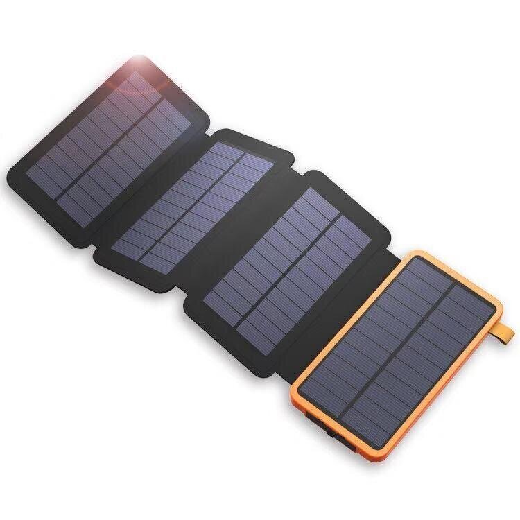 100000mAh vedenpitävä aurinkoenergiapankki ulkoretkeilyyn kannettavat taitettavat aurinkopaneelit 5V 2A USB-lähtölaite aurinkovirta iPhonelle hinta ja tiedot | Paristolaturit | hobbyhall.fi