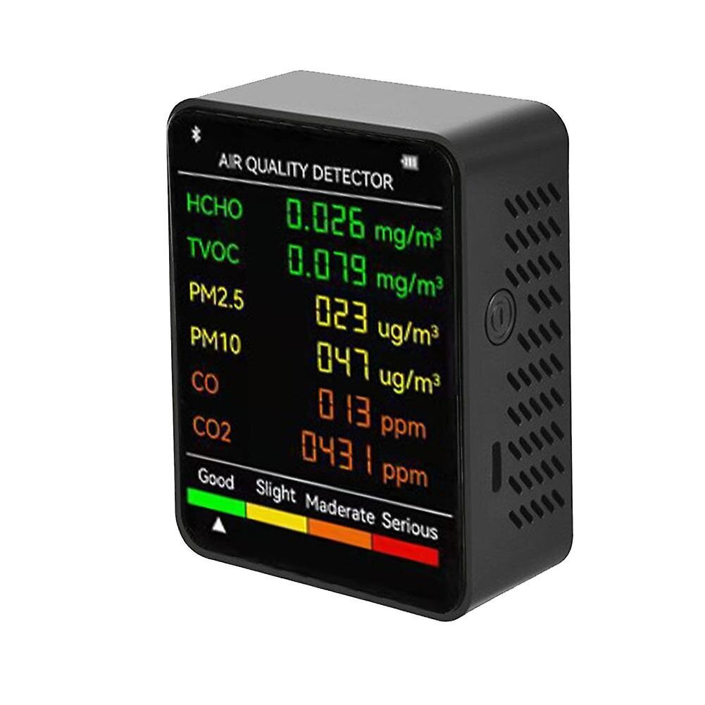 Ilmanlaadun ilmaisin LCD-suuren näytön CO2-mittari Pm2,5 Pm10 Hcho Tvoc Co Co2 Co Hiilidioksidiformaldehydimonitori hinta ja tiedot | Palovaroittimet | hobbyhall.fi