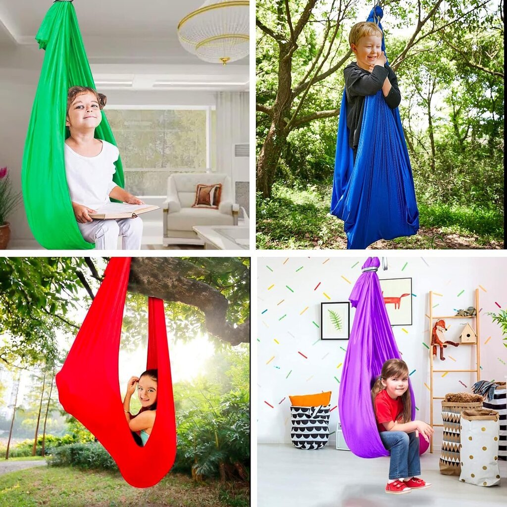 Riipputuoli Sensorinen keinu lapsille Riippuvat Pod Swing Therapy Swing hinta ja tiedot | Riippumatot | hobbyhall.fi