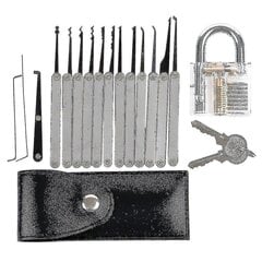 15 In Lock Pick Tools Lukkojen poimintasarja hinta ja tiedot | Oven saranat ja lisävarusteet | hobbyhall.fi