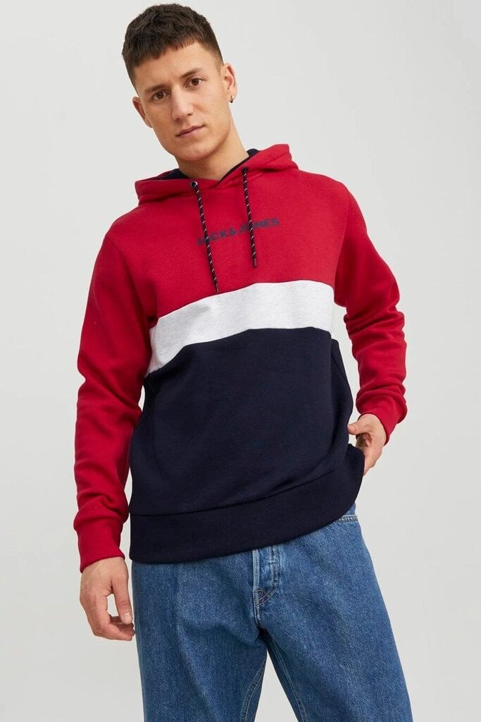 Huppari Jack &amp; Jones 12233959TANGORED-L hinta ja tiedot | Miesten neuleet ja villapaidat | hobbyhall.fi