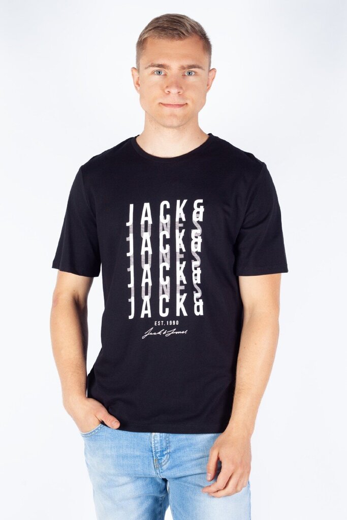 T-paita Jack &amp; Jones 12247813BLACK-XL hinta ja tiedot | Miesten T-paidat | hobbyhall.fi