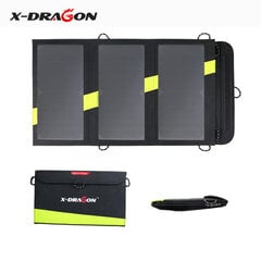 X-DRAGON Solar Mobile Power Akkulaturi 5V 20W Kannettava ulkona taitettava aurinkopaneelikennoja Micro USB Xiaomi iPhone iPadille hinta ja tiedot | Paristolaturit | hobbyhall.fi