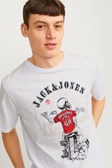 T-paita Jack &amp; Jones 12256782WHITEB-XXL hinta ja tiedot | Miesten T-paidat | hobbyhall.fi