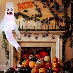 Halloween koristeet Horror Ghost koristeet LED valohelmillä Tuulisokkibanneri Swing Juhlatunnelman teemajuhlavarusteet Tuulipuutarhan sisäpihalla, 2 kpl hinta ja tiedot | Juhlakoristeet | hobbyhall.fi