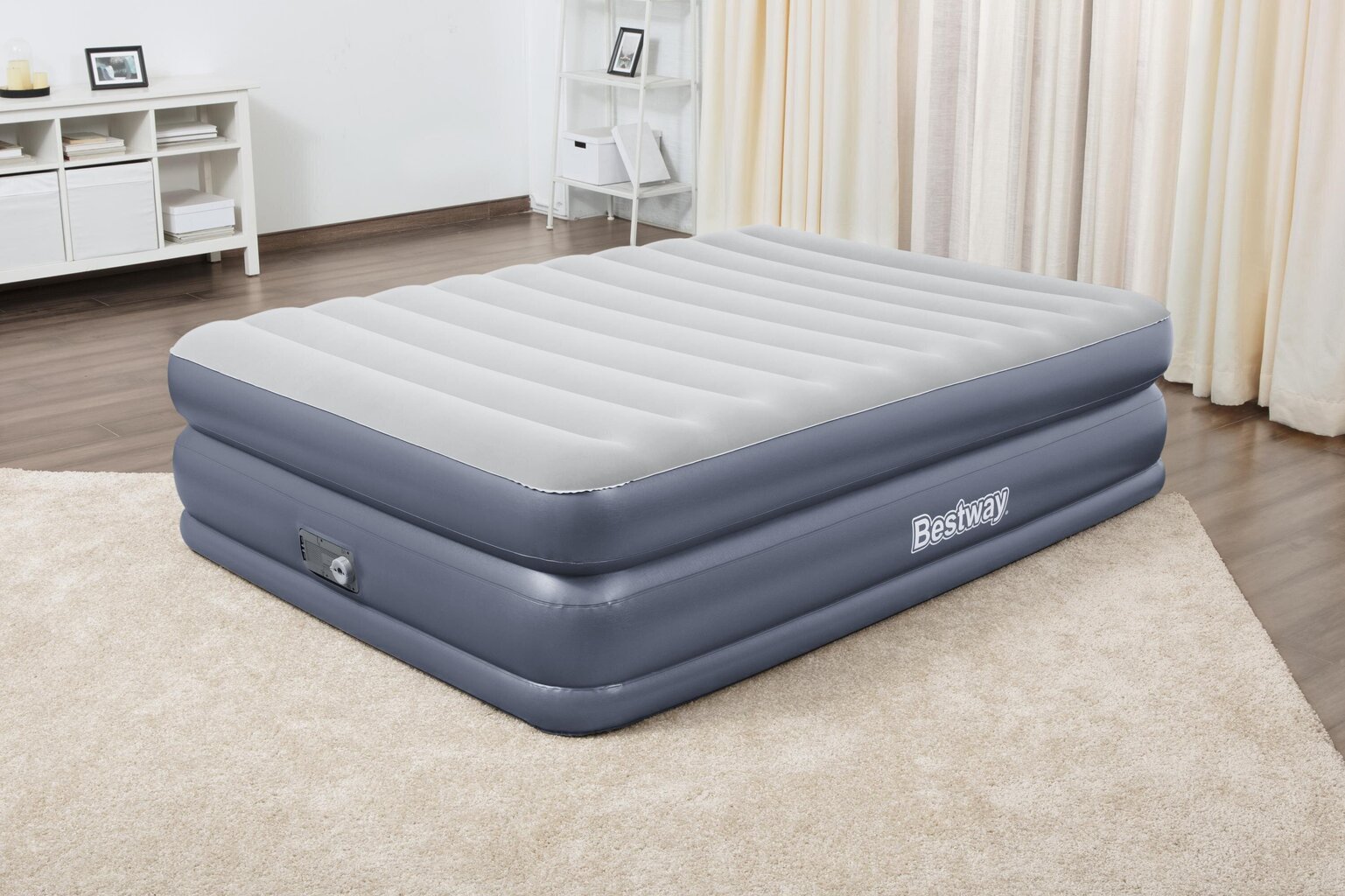 Ilmatäytteinen patja Bestway Tritech QuadComfort Airbed Queen, 203x152x51 cm, integroidulla pumpulla. hinta ja tiedot | Ilmapatjat | hobbyhall.fi