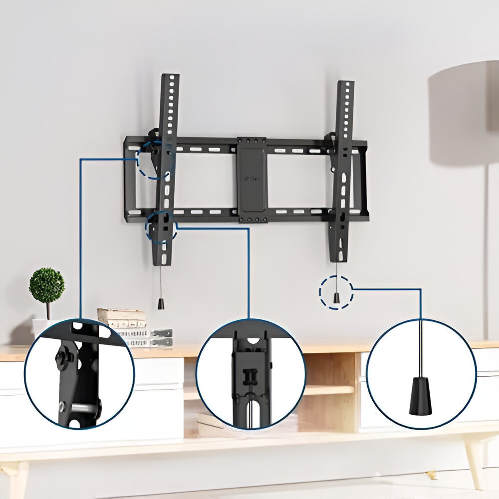 BONTEC seinäkiinnike TV 37-82 tuumaa musta hinta ja tiedot | TV-seinätelineet | hobbyhall.fi