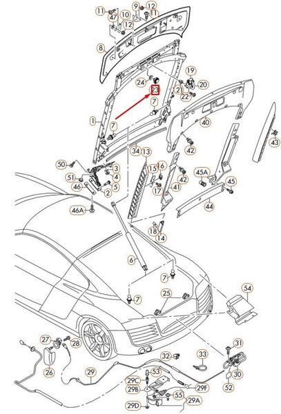 AUDI R8 42 Takakannen vaimennin Aito 420827522A