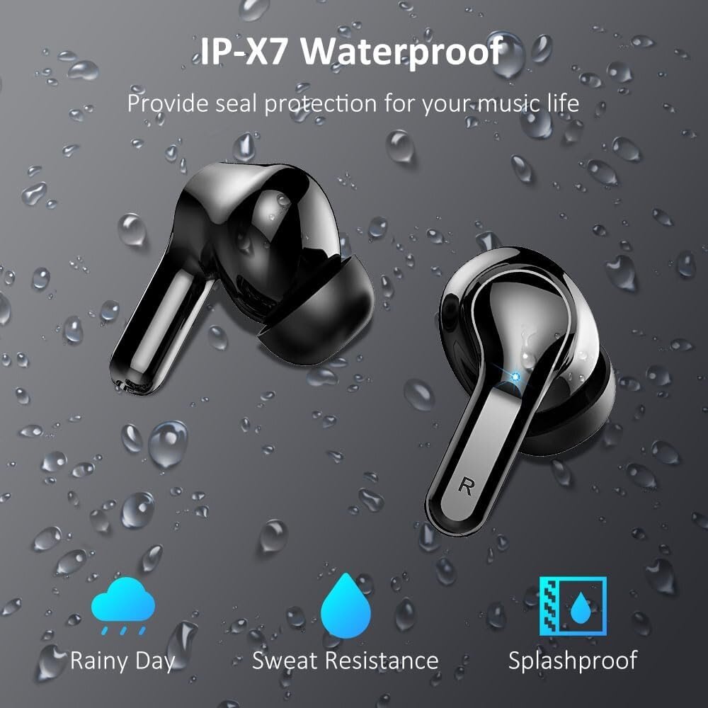 Langattomat nappikuulokkeet Bluetooth 5.3 kuulokkeet, Hi-Fi-stereokuulokkeet 4 ENC-peruutusmikrofonilla, 40H in-ear kuulokkeet IP7 vedenpitävä urheilu, LED-näyttö, minikuulokkeet kannettavan tietokoneen televisioon, Android / iOS-puhelimiin hinta ja tiedot | Kuulokkeet | hobbyhall.fi