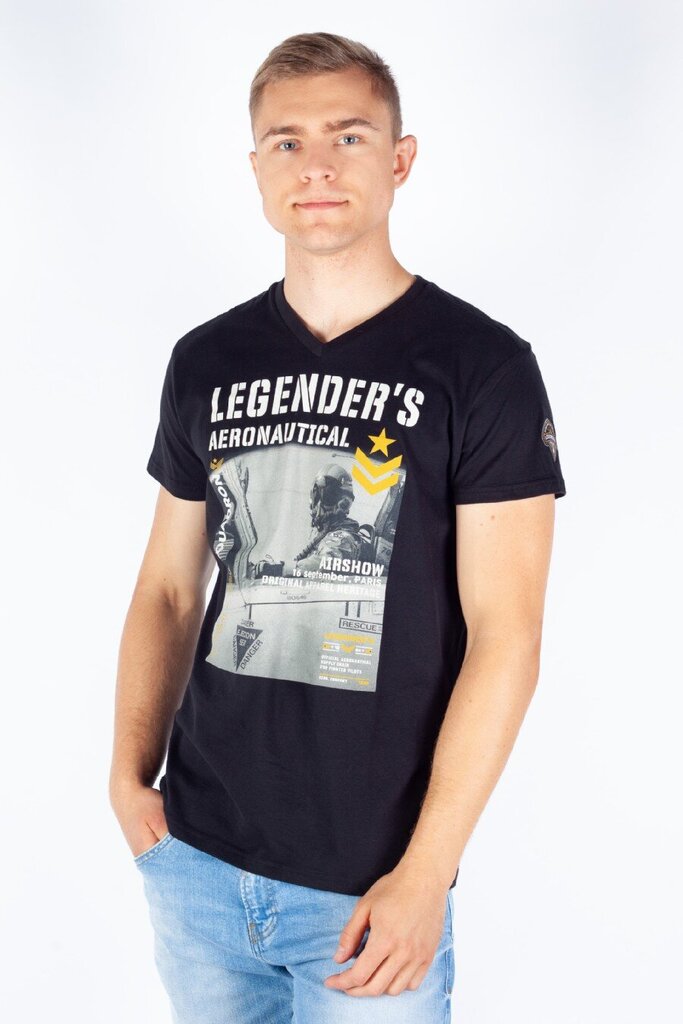 T-paita Legenders HERRISSONBLACK-S hinta ja tiedot | Miesten T-paidat | hobbyhall.fi