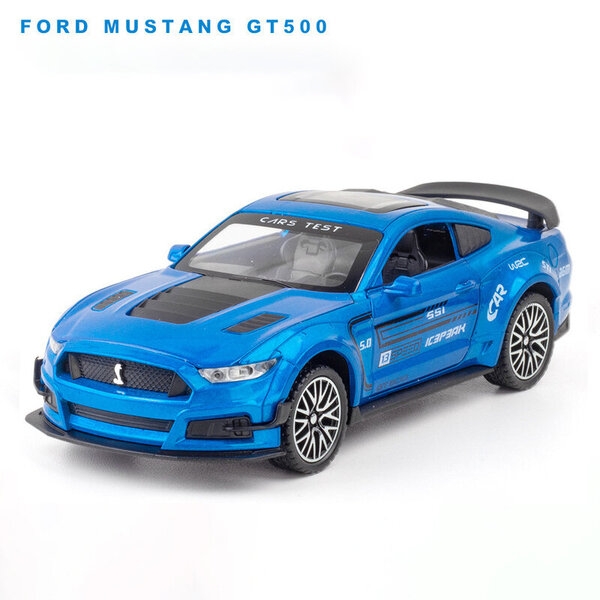 1:32 Supercar Mustang Shelby GT350 automalli metalliseos vedettävä takaisin lasten leluauto 4 avoimet oviset lasten lahjat GT500