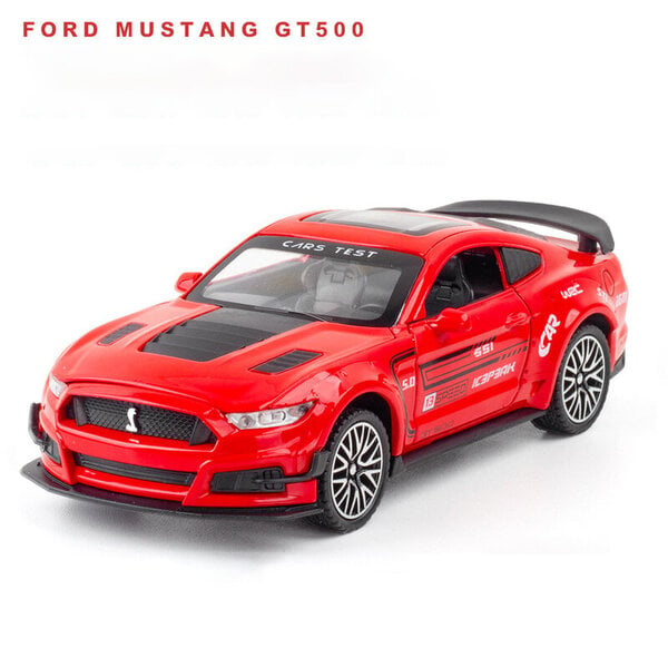 1:32 Supercar Mustang Shelby GT350 automalli metalliseos vedettävä takaisin lasten leluauto 4 avoimet oviset lasten lahjat GT500