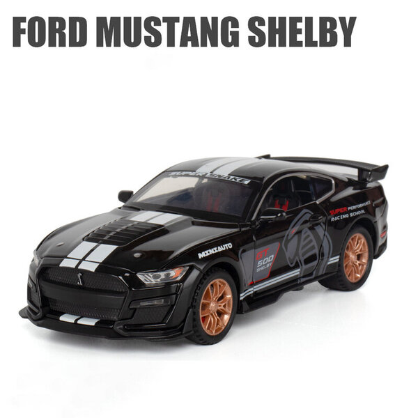 1:32 Supercar Mustang Shelby GT350 automalli metalliseos vedettävä takaisin lasten leluauto 4 avoimet oviset lasten lahjat GT500