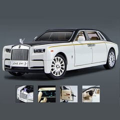 1:24 Rolls Royce Phantom metalliseoksesta valmistettu automalli painevalut ja leluajoneuvot metalliset automallikokoelmat, t, äänivalot, hinta ja tiedot | Pienoismallit | hobbyhall.fi