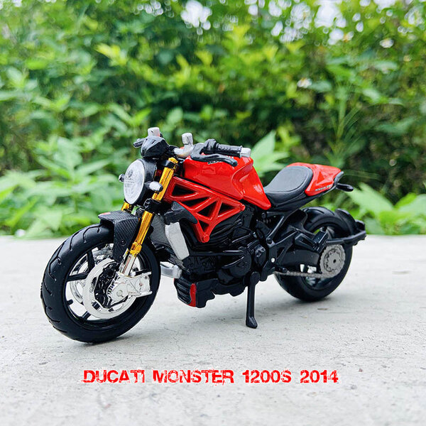 1:18 Ducati Monster 696 moottoripyörä malli lelu simulointi metalliseos veturi koriste kokoelma lahja malli auto