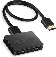 HDMI-jakaja 1 in 2 ulos, 4 jalan HDMI-kaapelilla 】 4K HDMI-jakaja vain kahden näytön kopiointiin / peiliin, 1x2 HDMI-jakaja 1-2 jakelija 1080P 3D: lle, 1 lähde kahdelle identtiselle näytölle hinta ja tiedot | Adapterit | hobbyhall.fi