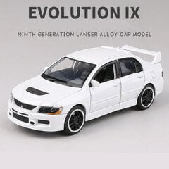 1:32 Mitsubishis Lancer Evolution IX 9 Seosauto Diecast Metalliajoneuvot Autokokoelma hinta ja tiedot | Pienoismallit | hobbyhall.fi