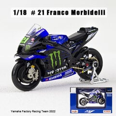 1:18 UUSI 2021 Ducati Lenovo Team #43 #63 Die Moto GP Racing valumetallimoottoripyörä Mallikokoelman lahjalelu hinta ja tiedot | Pienoismallit | hobbyhall.fi