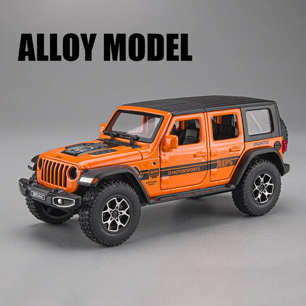 1:32 Jeeps Wrangler Sahara Off-Road Alloy Malli Autolelu Diecasts Metal Casting Sound and Light Autolelut Lasten Ajoneuvo