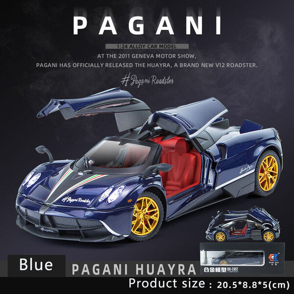 1:24 Pagani Kiinalainen Dragon Alloy Automalli Urheiluauto