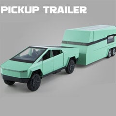 1/32 Cybertruck Pickup Perävaunu metalliseos automallit painevalut metallilelut maastoajoneuvot kuorma-automallit äänet ja valot lapsille lahjat hinta ja tiedot | Pienoismallit | hobbyhall.fi