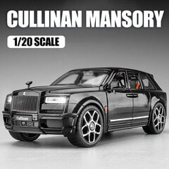 Suuri 1:20 Rolls Royce Cullinan Mansory SUV Seos Malli Auto Modifioitu Metalli Diecast Boy Auto hinta ja tiedot | Pienoismallit | hobbyhall.fi