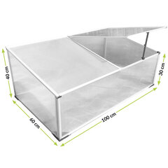 Kasvihuone Mirpol 100x60x40 / 30cm hinta ja tiedot | Kasvihuoneet | hobbyhall.fi