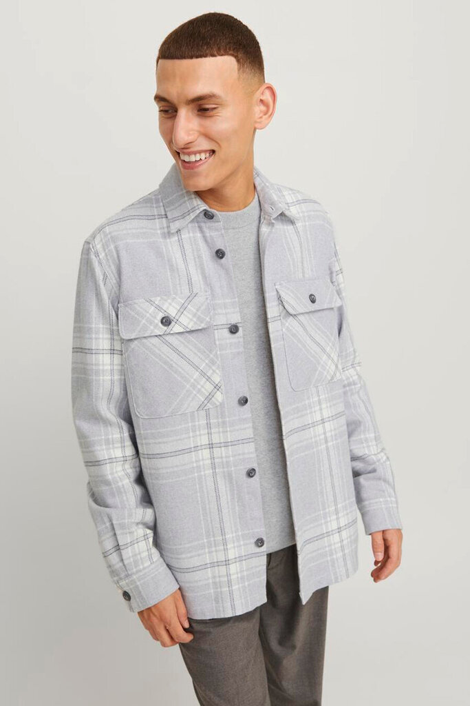 Paita Jack &amp; Jones 12263647GREYMELANGE-XXL hinta ja tiedot | Miesten kauluspaidat | hobbyhall.fi