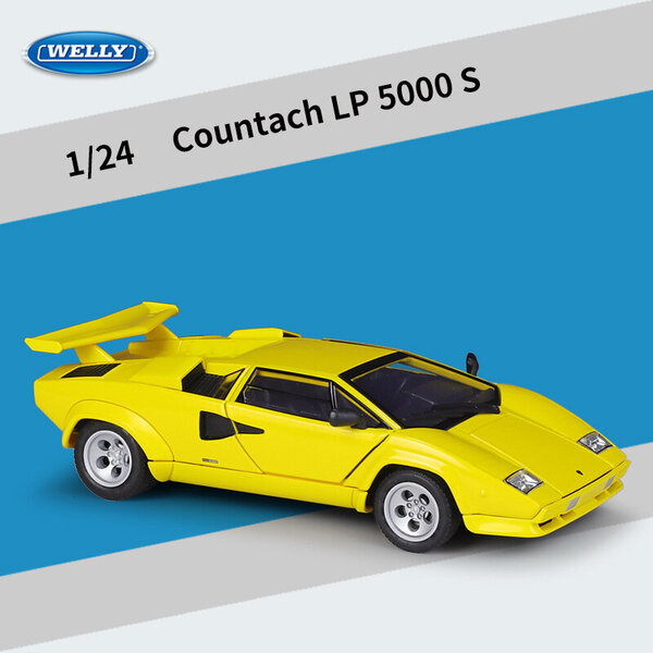 1:24 LP5000S Countach Supercar metalliseosautomalli painevalut ja leluajoneuvot Kerää autolelupojan syntymäpäivälahjoja