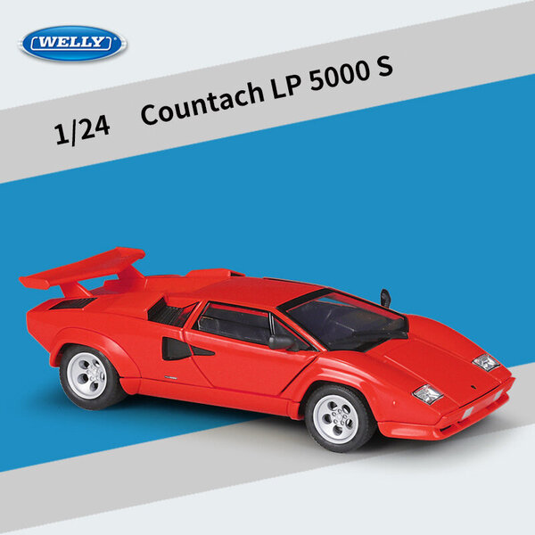 1:24 LP5000S Countach Supercar metalliseosautomalli painevalut ja leluajoneuvot Kerää autolelupojan syntymäpäivälahjoja