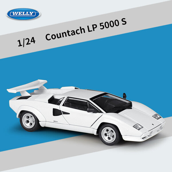 1:24 LP5000S Countach Supercar metalliseosautomalli painevalut ja leluajoneuvot Kerää autolelupojan syntymäpäivälahjoja