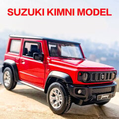 1:26 SUZUKI Jimny metalliseosautomalli Diecast & Lelu Metal Off-Road Vehicle Automalli Ääni- ja Valokokoelma hinta ja tiedot | Pienoismallit | hobbyhall.fi