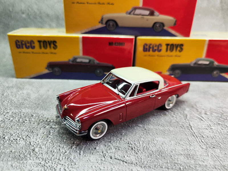 GFCC 1/43 Vintage Studebaker Commander 1953 Classic Sports Car Model Lelu Keräykseen