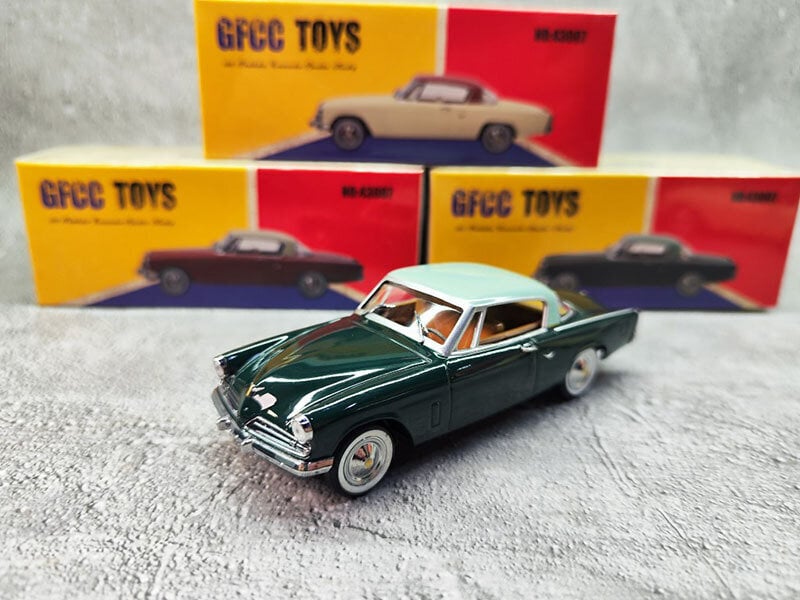 GFCC 1/43 Vintage Studebaker Commander 1953 Classic Sports Car Model Lelu Keräykseen