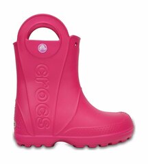 Crocs™ lasten kumisaappaat Kids' Handle It Rain Boot, pinkki 23 890994601 hinta ja tiedot | Lasten kumisaappaat | hobbyhall.fi