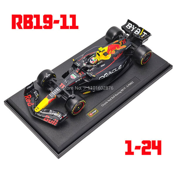 1:24 2022 Red Bull RB18 Vesta Pan Perez Car # 1 # 11 metalliseosautomalli Formula 1 painevalumalli