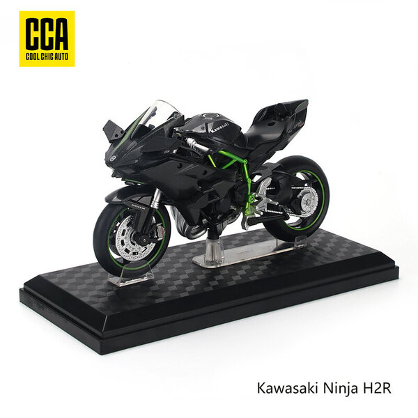 CCA 1:12 Kawasaki Ninja H2R metalliseos motocross lisensoitu moottoripyörämalli leluautokokoelma lahja staattinen painevalu tuotanto