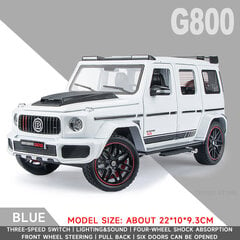 1:24 Mercedes BRABUS G800 Diecast Metal Alloy Malliauto Sound Light Pull Back Collection Lelu Lahja hinta ja tiedot | Pienoismallit | hobbyhall.fi