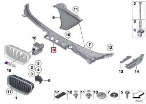 BMW F10 F11 Tuulilasin suojus RHD Aito 51717203125 hinta ja tiedot | Lisätarvikkeet autoiluun | hobbyhall.fi