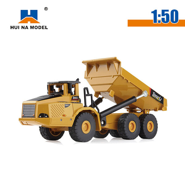 HUINA 1:40 1:50 1:60 Diecast Dump Truck Automalli Seos Simulointi Ajoneuvo Nivellelut Poikien Keräilytarvikkeet