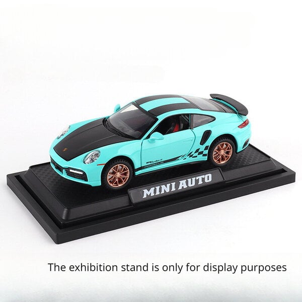 1:32 911 Turbo S -metalliseoksesta valmistettu autolelu Malli metallirunko Diecasts Super Sport -auto vetotoiminnolla Ajoneuvolelut lapsille Lahjat