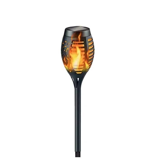 SOLAR FLAME LAMP 1000mAh 96LED 54cm HUGE XXXXL puutarha alusta hinta ja tiedot | Puutarha- ja ulkovalot | hobbyhall.fi