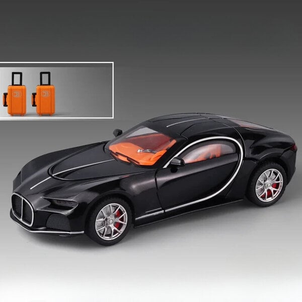 Scale 1/24 Lelut Automalli Atlantic Luxury Sport Car Alloy Diecast Sound Kevyt ajoneuvo pojille Joululahjat