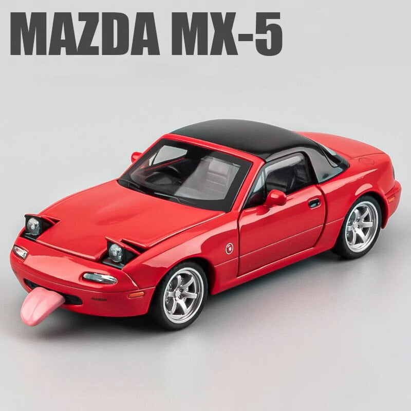 1:32 Mazda MX5 MX-5 Mazda RX7 metalliseos valettu leluautomalli Ääni ja valo Vedettävä takaisin Lasten lelukeräilyt Syntymäpäivälahja hinta ja tiedot | Pienoismallit | hobbyhall.fi