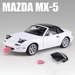 1:32 Mittakaava Mazda MX5 MX-5 Superauto metalliseosautomalli Diecast Leluajoneuvo Äänivalo Vedä takaisin Lasten lelu Keräilylahja hinta ja tiedot | Pienoismallit | hobbyhall.fi