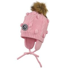 Huppa MACY lasten talvipipo, vaaleanpunainen 907143572 hinta ja tiedot | Tyttöjen hatut, huivit ja käsineet | hobbyhall.fi