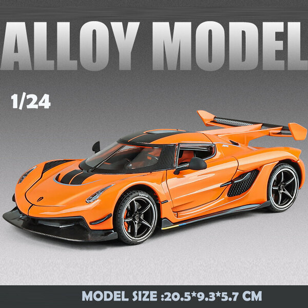 Alloy Koenigsegg Jesko Super Car Model 1/24 1/32 Scale ONE 1 DiecastAjoneuvot Miniatyyri Voiture