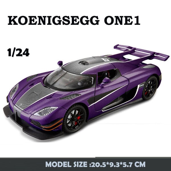 Alloy Koenigsegg Jesko Super Car Model 1/24 1/32 Scale ONE 1 DiecastAjoneuvot Miniatyyri Voiture